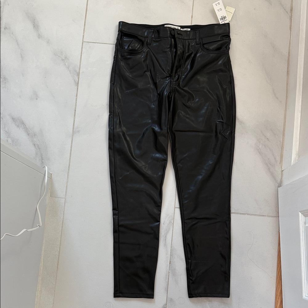 Abercrombie & Fitch Shiny Black Pants